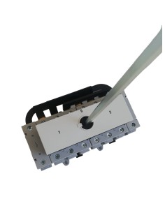 Sontheimer Z45/Z1 Leitungsschalter 4x125a schwarz mit Vorhängeschloss abschließbarer Knopf 1-0-2 2